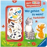 Mein erstes Magnetbuch - Wer gehört zu wem? Tierkinder / Sandra Grimm