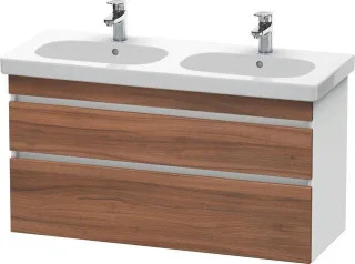Duravit DuraStyle Waschtischunterbau wandhängend Nussbaum & Weiß Matt 1150x453x610 mm - DS648607918 DS648607918