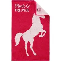 Dyckhoff Duschtuch Pferdefreunde, Walkfrottier (1-St), 100 % Baumwolle