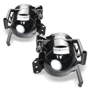 2x Nebelscheinwerfer NSW Klarglas SCHWARZ + Birnen HB4 SET für BMW 5er E60 E61