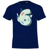 Youth Designz T-Shirt 6 Jahre Alt Geburtstag T-Shirt für Jungen mit trendigem Frontprint