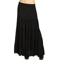 Caspar Faltenrock RO020 langer eleganter Damen Maxi Sommer Rock Maxirock - bodenlang bei ca. 157 cm Körpergröße