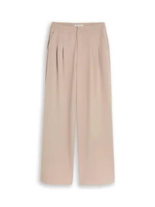 Denim Tom Tailor - Wide Leg Hose atmosphere beige - Gr. - S