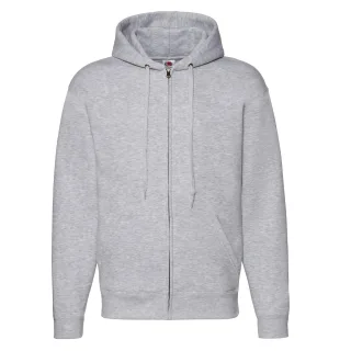 Fruit of the Loom - "Premium" Kapuzenjacke für Herren/Damen Unisex (Grau meliert)