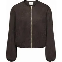 ONLY Blusenblazer ONLSTINA L/S FAUX SUEDE BOMBER PNT