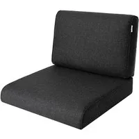 Hobbygarden Sitzkissen und Rückenlehne für Rattanmöbel – 2-teilig (Sitz + Rückenlehne), 50x50, 60x60, 70x70cm – wasserabweisend, Anti-Rutsch, Indoor & Outdoor