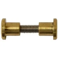 Kai Wiechmann Schraube Ersatzteile Teakmöbel Hülsenschraube 42 mm als Qualitätsschraube, (1 St), 3-tlg. Messing-Edelstahl-Schraube für Gartenmöbel