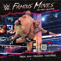Turner Wandkalender Turner Spektakuläre Würfe WWE 30,5 x 30,5 cm Wandkalender 2026, 12- Monats- Format, Zusatzseite Januar - Dezember 2024