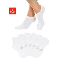H.I.S Sneakersocken Damen Herren Unsichtbare Sneaker Socken, Loafer Socken (Packung, 6-Paar, No Show Gr. 35-38 bis 43-46) mit besonders kurzem Schaft