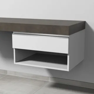 Sanipa Anbau-/Solitärschrank 2morrow (L2354) 340x600x520 Weiß-Matt, L235401 L235401