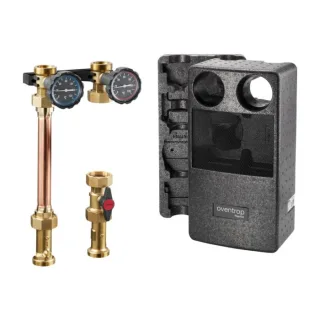 Oventrop Kesselanbindesystem 1357070 Regumat S-180, DN 25, ohne Pumpe, mit Kugelhahn
