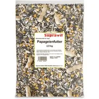 Supravit Papageienfutter - Premium Saaten- & Körnermischung, Hauptfutter für: Ziervogel