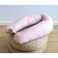 Loolay Stillkissen ROSE Baumwolle/ MINKY Schwangerschaftskissen Stillkissen Frau Kissen, WEICH oder EPS Kügelchen Füllung, 170 oder 190 cm SIZE-Standard, Altrosa Puderrosa Staubrosa Stillkissen + Bezug mit Reißverschluss!, LOOLAY® 100% Europäische St