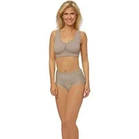 Magic Copper Bügelloser BH Magic Copper BH Gr. L Beige ohne Bügel Sport Yoga Fitness Bustier