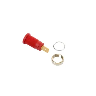 ELMAG Einbaubuchse für Ø 4mm Bananenstecker - rot rot - 9505852