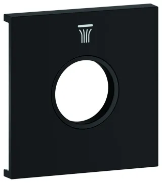 GROHE Metallplatte Grohtherm Aqua Tiles 107174, Symbol: Kopfbrause 6 phantom black, 107174KF00 107174KF00