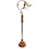relaxdays Stehlampe Jugendstil Design Messing