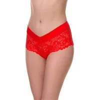 Merry Style Lange Unterhose Damen Unterhose Hipster Hot Pants mit Spitzenbesatz MSGAB155 (1-St)