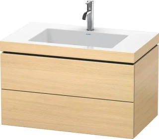 Duravit L-Cube c-bonded Set wandhängend Mediterrane Eiche Matt 800x480x500 mm - LC6927O7171 LC6927O7171