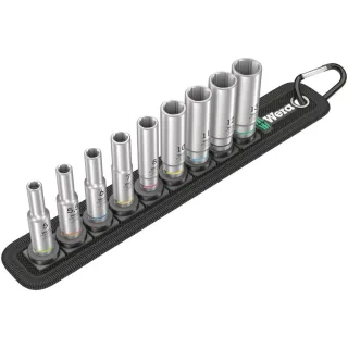 Wera Belt A Deep 1 Steckschlüsseleinsatz-Satz, 1/4"-Antrieb, 9-teilig - 05004525001