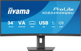 iiyama ProLite XCB3494WQSU-B1 Curved-Monitor 86cm (34") UWQHD | xcb3494wqsu-b1 | VA - 0.04ms
