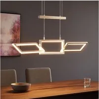 WOFI LED-Hängeleuchte, LED-Leuchtmittel fest verbaut, Warmweiß, Zugpendelleuchte LED Pendelleuchte Höhenverstellbar
