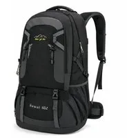 ibettertec Wanderrucksack Wanderrucksack 60L, Fahrradrucksack Radrucksack Fahrradrucksäcke (Sportrucksäcke Wander-Rucksack Motorradrucksack Biker-Rucksack, Wanderrucksack Trekkingrucksack Bergrucksack, wasserdichter), Herren & Damen mit Helmnetztasch