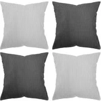 Amilian Kissenhüllen - 4er Set Kissenbezug - Zierkissenbezüge - Kissenbezüge, (4 Stück), 40x40 cm, Kissenhülle für Sofakissen, Dekokissen, Kissen, Zierkissen