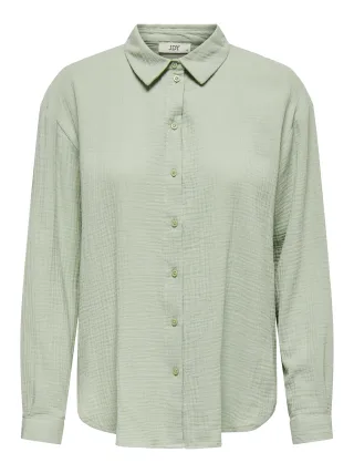 JDY - JDYTHEIS LIFE L/S LOOSE SHIRT WVN NOOS Desert Sage - Gr. - M