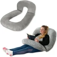 hugnaps Stützkissen Lesekissen für Bett und Sofa Rückenkissen Komfortkissen Bücherkissen