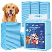 NUXIE Dog Hundetoilette Hundematten Set saugfähig Einweg Welpenunterlagen XL L, Mehrschicht saugfähig wasserdicht Einweg Unterlage Hunde Set