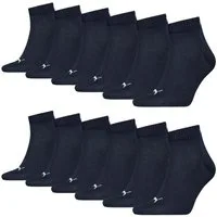 PUMA Freizeitsocken Quarter Socken (6-Paar) mit Cat-Logo und PUMA-Schriftzug