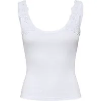 ONLY Tanktop ONLZANNY S/L CROCHET TANK TOP CS JRS Baumwollmischung