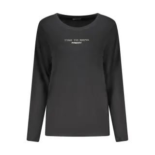 Freddy Schwarzes Baumwoll Damen T-Shirt