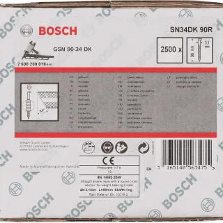 Bosch D-Kopf Streifennagel, blank, gerillt - 2608200018