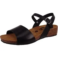 Plakton 775896 NOW Vaquetilla Wedge/Keil Negro Sandale