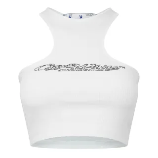 Off White - Ärmelloses Oberteil für Damen, leger (Weiß)