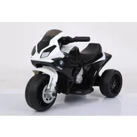 BoGi Elektro-Kindermotorrad BMW S1000RR Motorrad Dreirad mit Ledersitz 6V, Fahrspaß für kleine Biker – Das BMW S1000RR Kinder-Elektromotorrad