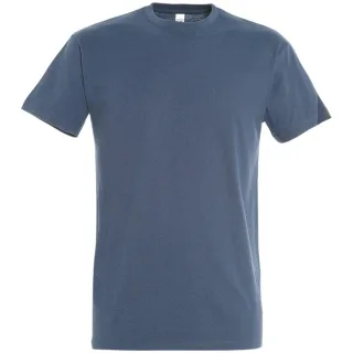 SOLS Mens Imperial Heavyweight Short Sleeve T-Shirt (Denim)