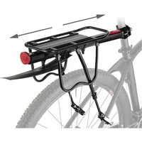HEYHIPPO Heckfahrradträger Mountainbike gepäck rack fahrrad hinten sitz verdickt rack mit fender, (55×14cm Fahrradteile, Universelle Gepäckträgerhalterung für Rucksäcke mit Reflektoren), Schnellspanner Fahrrad-Heckträger aus Aluminiumlegierung, Metal