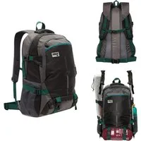 NILS CAMP Trekkingrucksack Wanderrucksack Reiserucksack Laptoprucksack (Spar-Set, 1-tlg., 52 x 33 x 18 cm leicht), 45 l, Laptopfach, Hüftgurt, 600 g, Belüftung