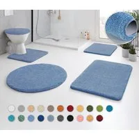 Kleine Wolke Badematte RELAX, Badvorleger, Badezimmer Teppich, Höhe 30 mm, rutschhemmend beschichtet, fußbodenheizungsgeeignet, Polyacryl, rund, Badteppich, meliert, rechteckig, rund & als Set erhältlich