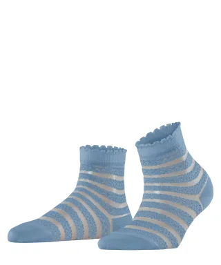 FALKE - FALKE Border Lace Damen sky blue - Gr. - 39.5