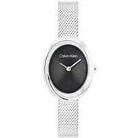 Calvin Klein Quarzuhr TWISTED BEZEL 25100151, Armbanduhr, Damenuhr, Edelstahlarmband, analog