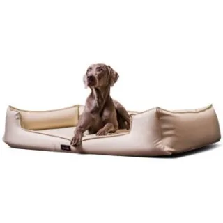 Tierlando GOOFY Kunstleder - Orthopädisches Hundebett >>inkl. Matratzenschoner