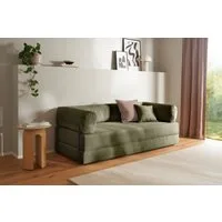 homsy by Ana Johnson Schlafsofa Folda Dauerschläfer, B: 206 cm, Liegefl. 181x198 cm, mit Bett-/Schlaffunktion, inkl. 1x Zierkissen, Tonnentaschenfederkern