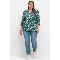 Sheego Klassische Bluse Tunika 3/4-Arm