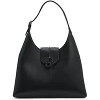 BOSS Schultertasche Anett, Damen Henkeltasche, Big Hobo Bag mit Klappenverschluss