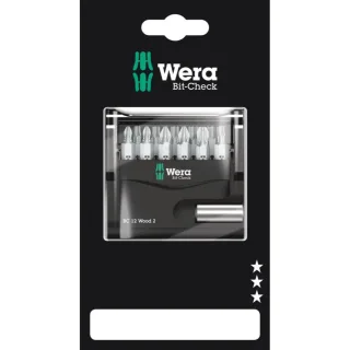 Wera Bit-Check 12 Wood 2 SB, 12-teilig - 05136391001