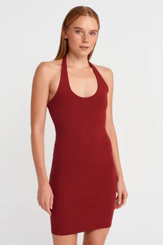 Rippstrick Bodycon Mini Kleid